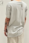 BORIS BIDJAN SABERI short-sleeved T-shirt TS CLASSIC1 RIB RF F035 light gray 4